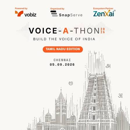 Voice-A-Thon 2026 Tamil Nadu Edition poster